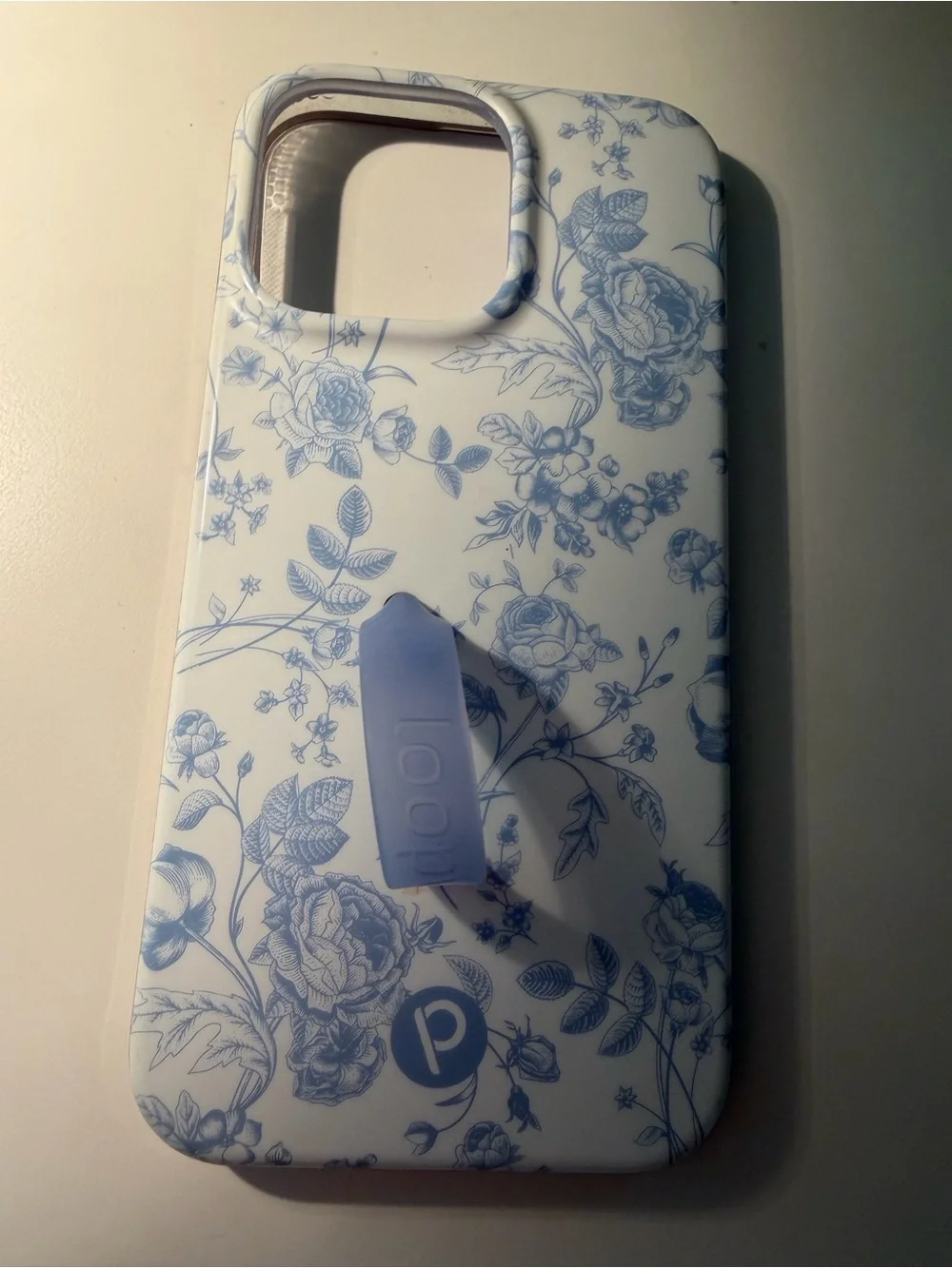 Loopy Case Blue Toile Floral iPhone Case I phone 14 Pro Max